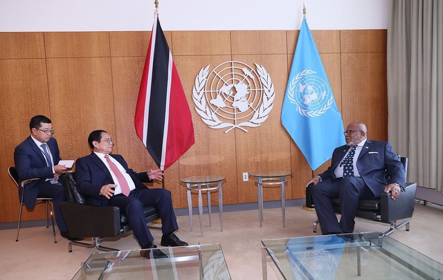 Thủ tướng Phạm Minh Chính khẳng định: Việt Nam cam kết sẽ đóng góp tích cực vào các ưu tiên lớn của Đại hội đồng khoá 78 - Ảnh: VGP/Nhật Bắc