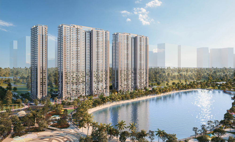 Dự án Masteri West Heights sở hữu vị trí vàng, trực diện hồ trung tâm tại đại đô thị Smart City.