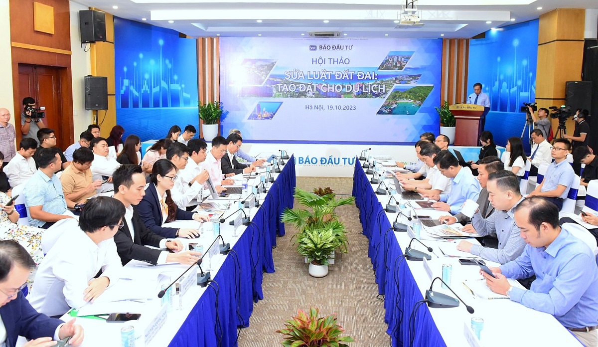 Báo Đầu tư tổ chức Hội thảo “Sửa Luật Đất đai: Tạo đất cho du lịch”.