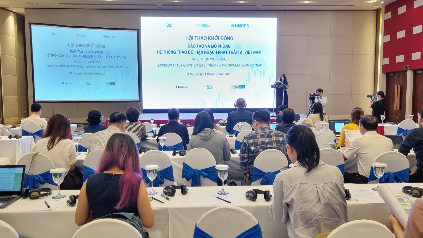 Cục Biến đổi Khí hậu phối hợp với Văn phòng dịch vụ dự án Liên hợp quốc tổ chức Hội thảo “Khởi động đào tạo và mô phỏng hệ thống trao đổi hạn ngạch phát thải tại Việt Nam”