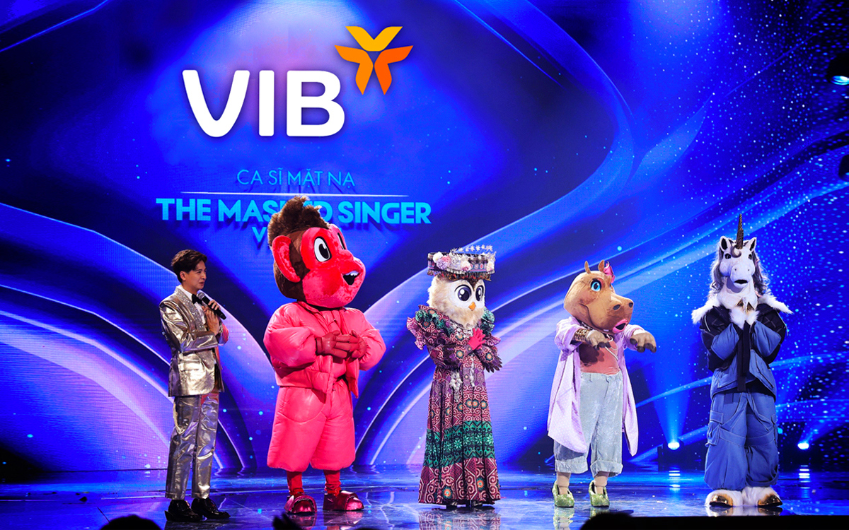 VIB đồng hành xuyên suốt đến mùa thứ 2 của chương trình Ca sĩ mặt nạ. Ảnh: VIB