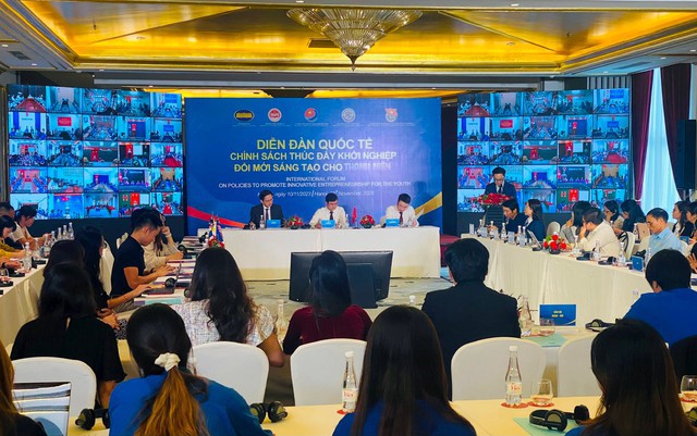 Diễn đàn quốc tế “Chính sách thúc đẩy khởi nghiệp đổi mới sáng tạo cho thanh niên” - Ảnh: VGP