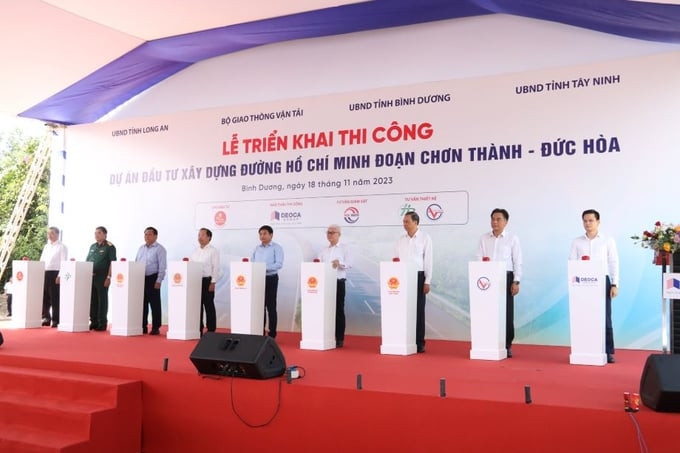 Khởi công dự án đường Hồ Chí Minh đoạn Chơn Thành-Đức Hòa