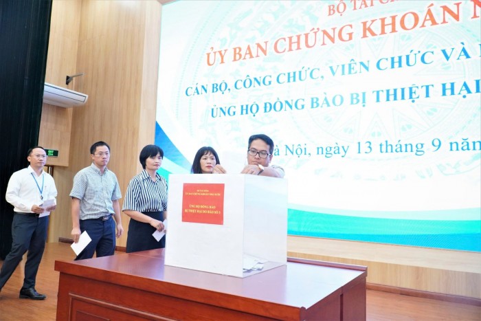 Ủy ban Chứng khoán Nhà nước phát động ủng hộ đồng bào bị thiệt hại do Bão số 3