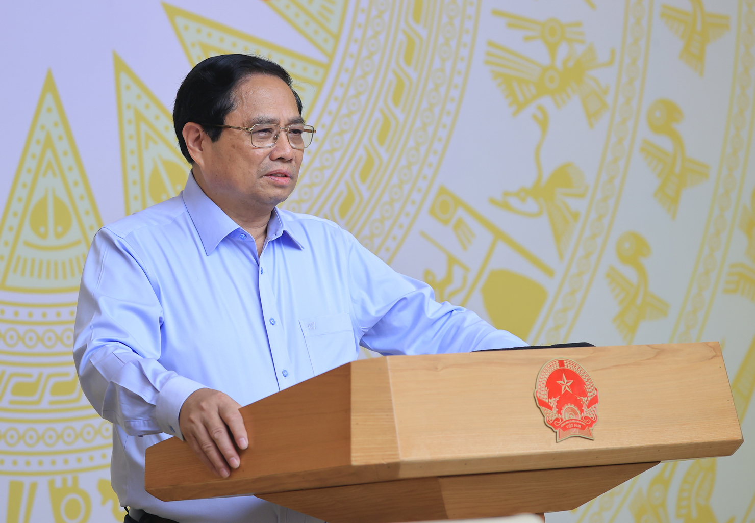 Thủ tướng Phạm Minh Chính chủ trì Hội nghị. Ảnh: VGP/Nhật Bắc  