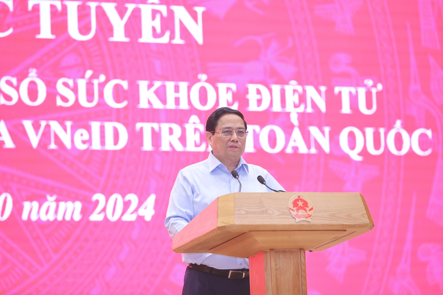 Thủ tướng Phạm Minh Chính phát biểu kết luận Hội nghị. Ảnh: VGP/Nhật Bắc