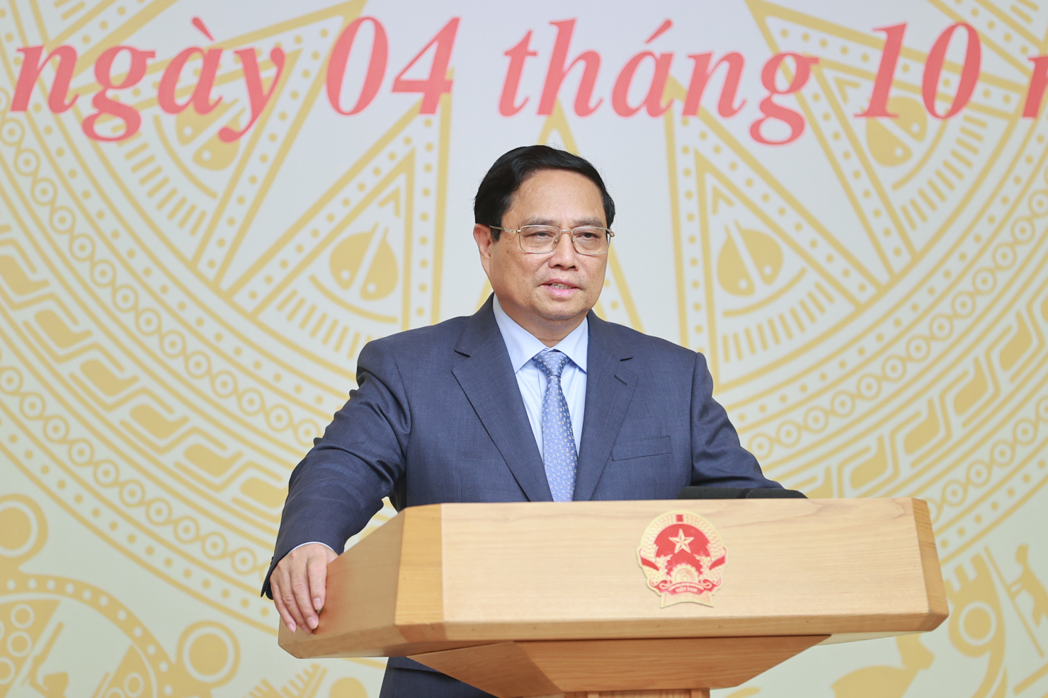 Thủ tướng phát biểu tại buổi gặp mặt. Ảnh: VGP/Nhật Bắc  