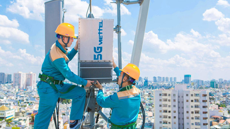 Mục tiêu đến năm 2030, mạng băng rộng di động 5G phủ sóng 99% dân số. (Ảnh: Viettel)