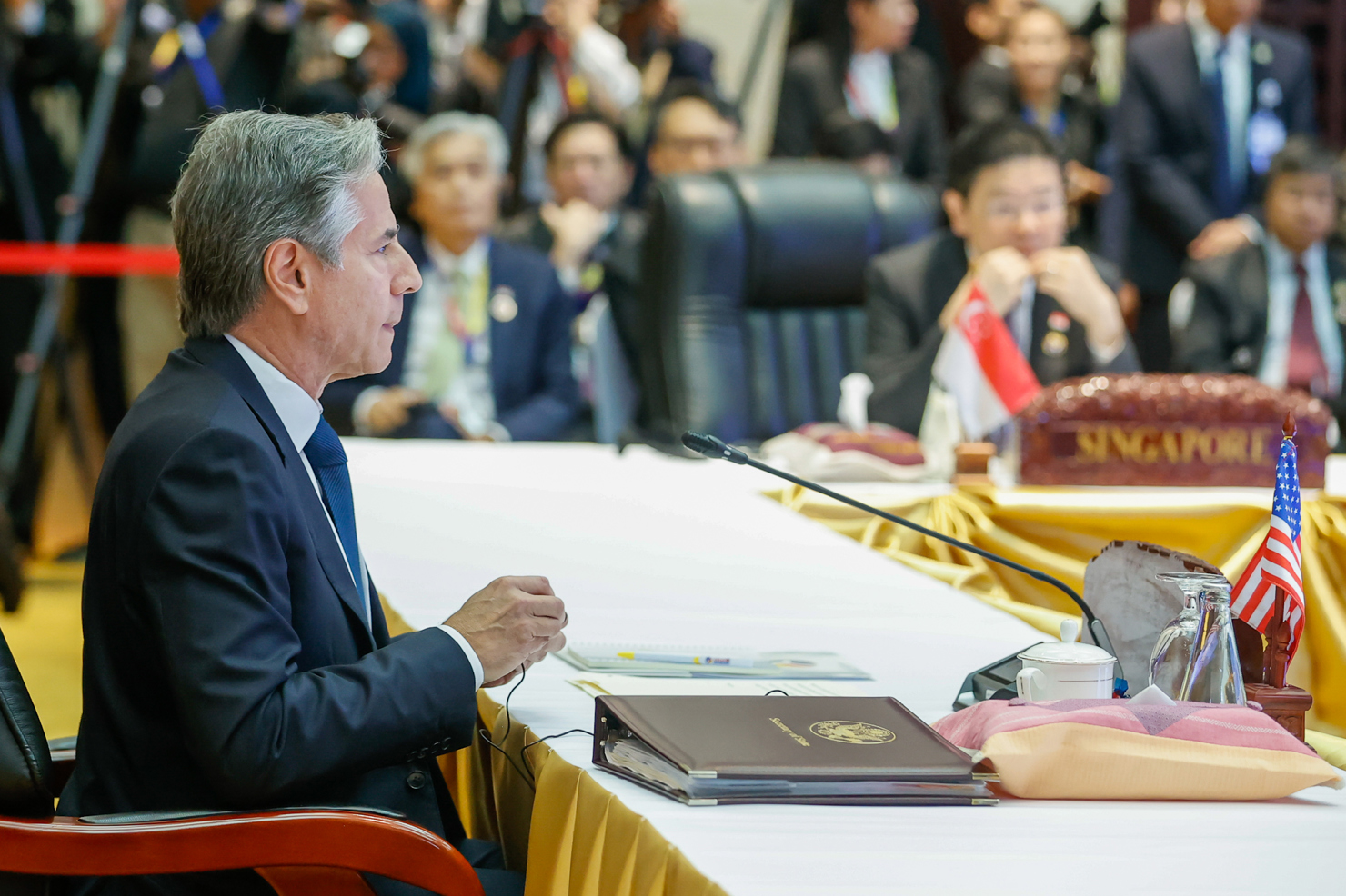 Ngoại trưởng Hoa Kỳ Anthony Blinken phát biểu tại Hội nghị. Ảnh: VGP/Nhật Bắc  