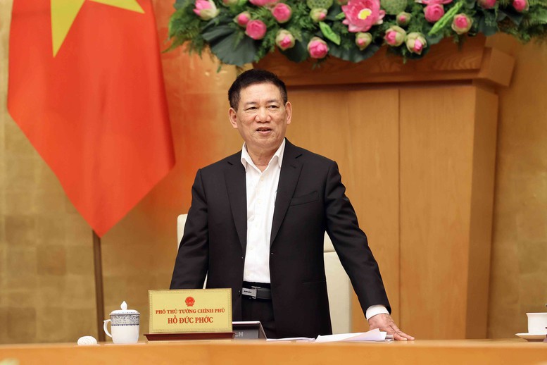 Phó Thủ tướng Hồ Đức Phớc: Khẩn trương ưu tiên nguồn lực, nỗ lực hết mình để thực hiện các hành động đã cam kết với FATF - Ảnh: VGP/Trần Mạnh.