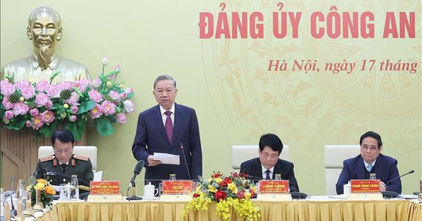 Tổng Bí thư Tô Lâm phát biểu chỉ đạo tại hội nghị - Ảnh: TTXVN