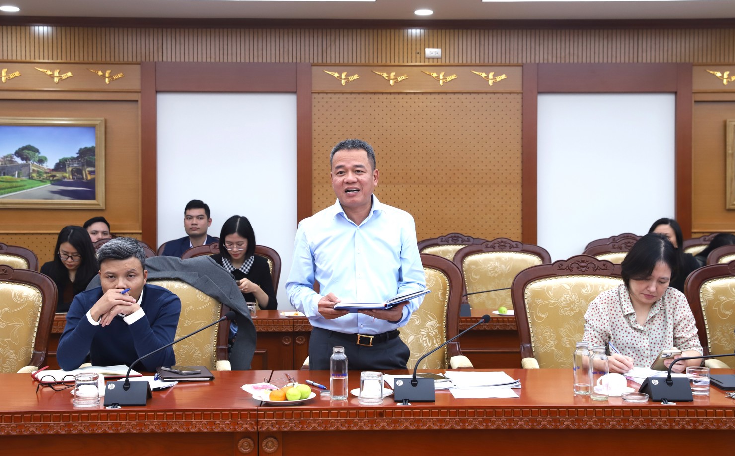 Cục trưởng Cục Tài chính doanh nghiệp Bùi Tuấn Minh phát biểu kết luận Hội nghị.