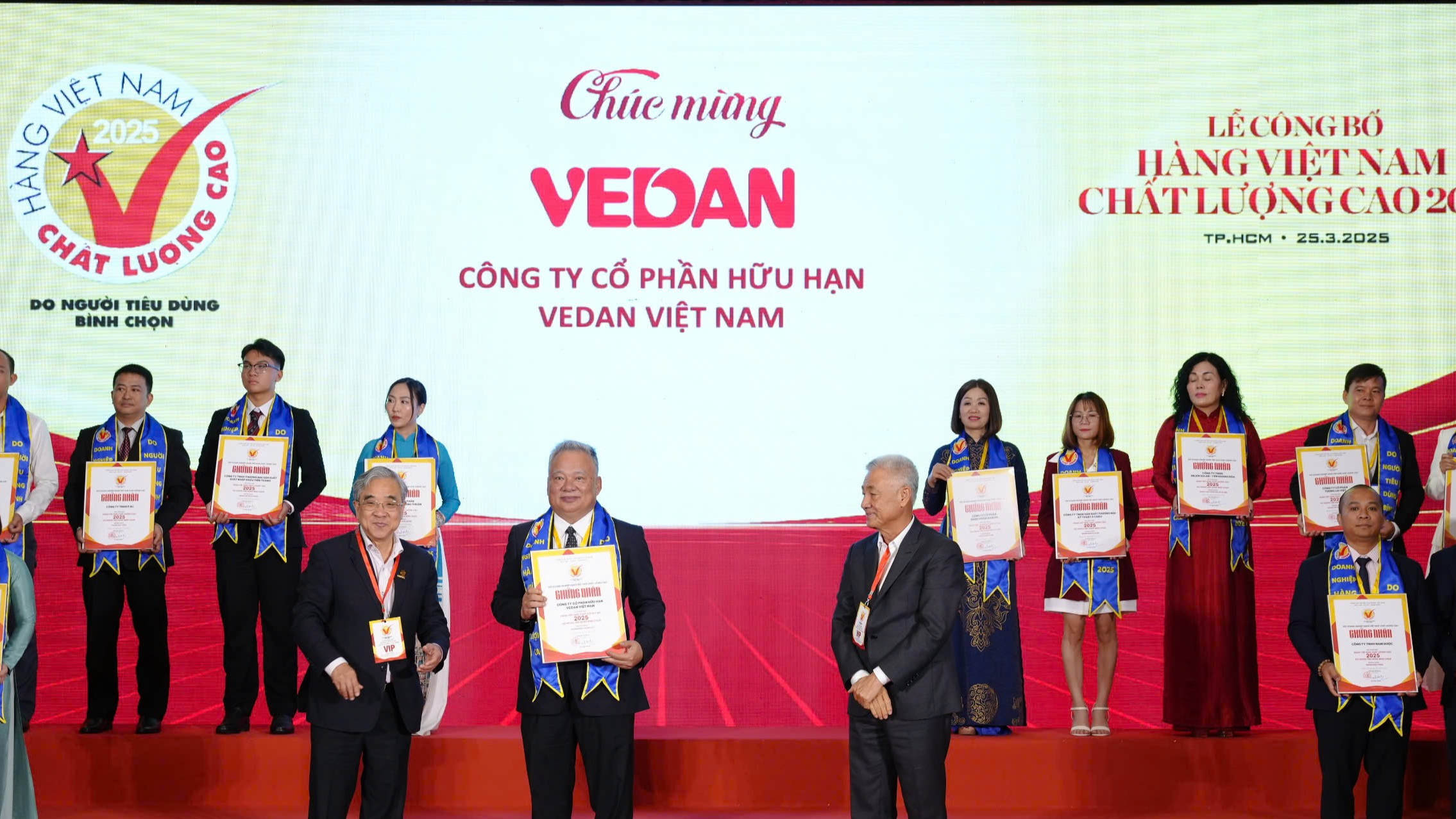 Vedan Việt Nam 19 năm được bình chọn “Hàng Việt Nam chất lượng cao”