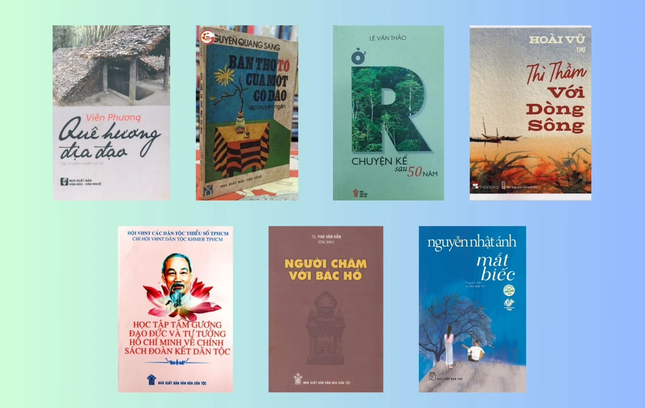 7 tác phẩm trong danh sách 50 tác phẩm văn học - nghệ thuật tiêu biểu của TP. Hồ Chí Minh nhân kỷ niệm 50 năm thống nhất đất nước. Ảnh ST