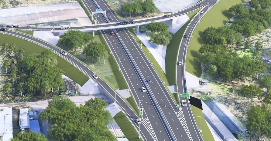 Phối cảnh nút giao thông cao tốc TP. Hồ Chí Minh- Thủ Dầu Một- Chơn Thành và đường vành đai 4 