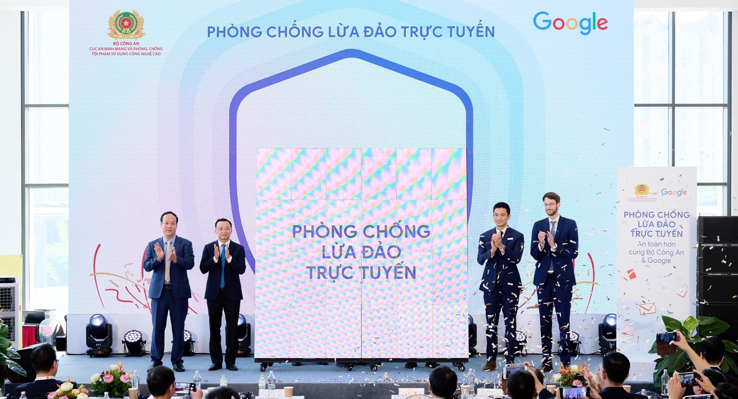 Chiến dịch 'Phòng chống lừa dảo trực tuyến - An toàn hơn cùng Bộ Công an và Google' chính thức khởi động.