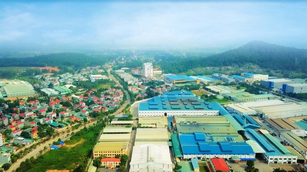 Toàn cảnh KCN Khai Quang, tỉnh Vĩnh Phúc