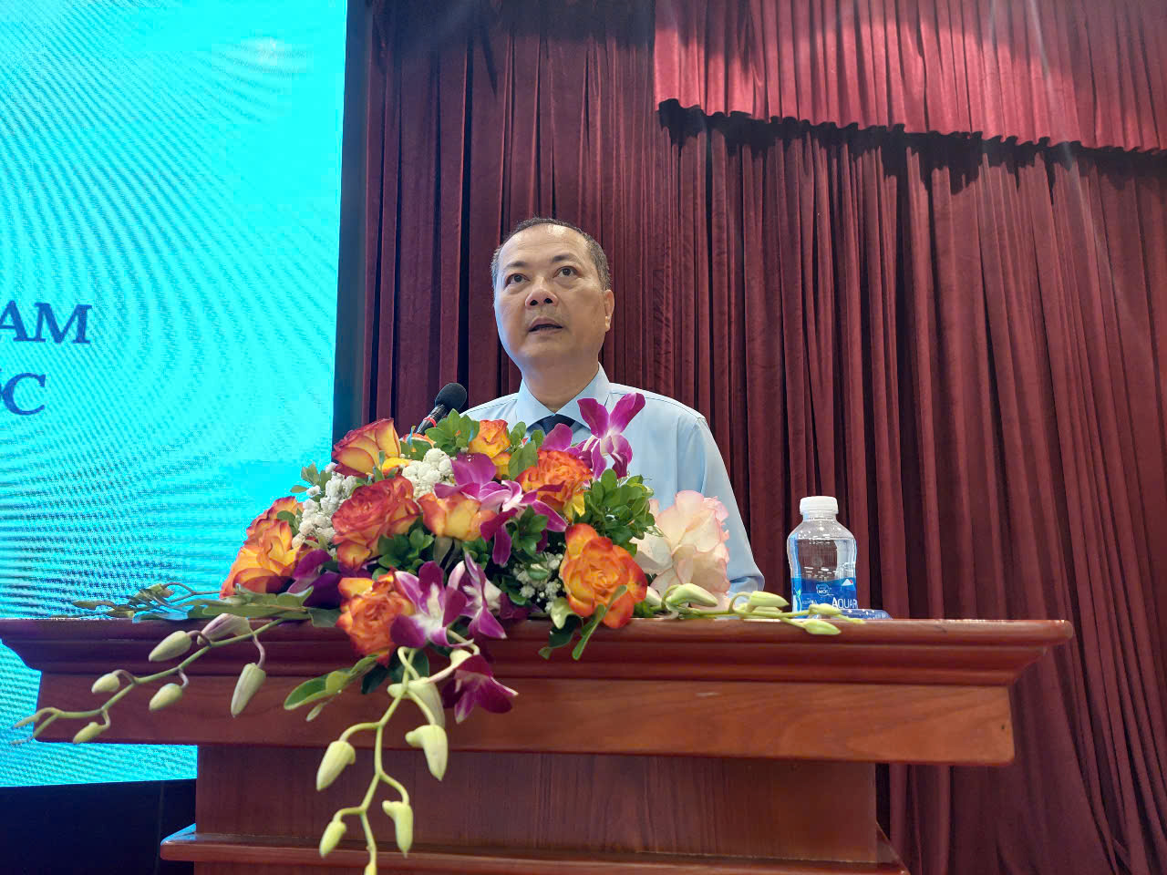 Ông Nguyễn Anh Sơn, Cục trưởng Cục Xuất nhập khẩu - Bộ Công Thương phát biểu khai mạc Hội thảo.