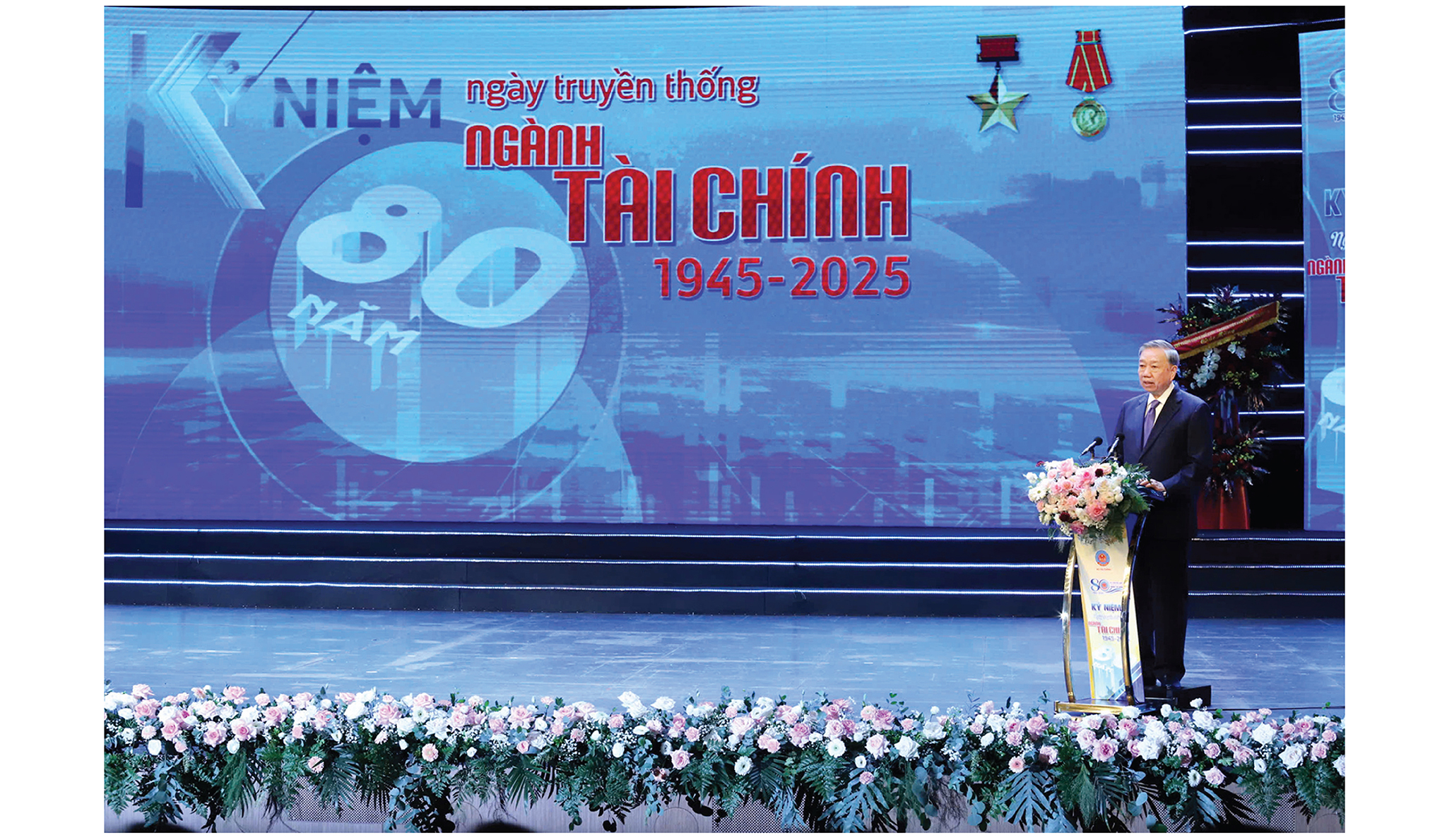 Tổng Bí thư Tô Lâm phát biểu chỉ đạo tại buổi Lễ.