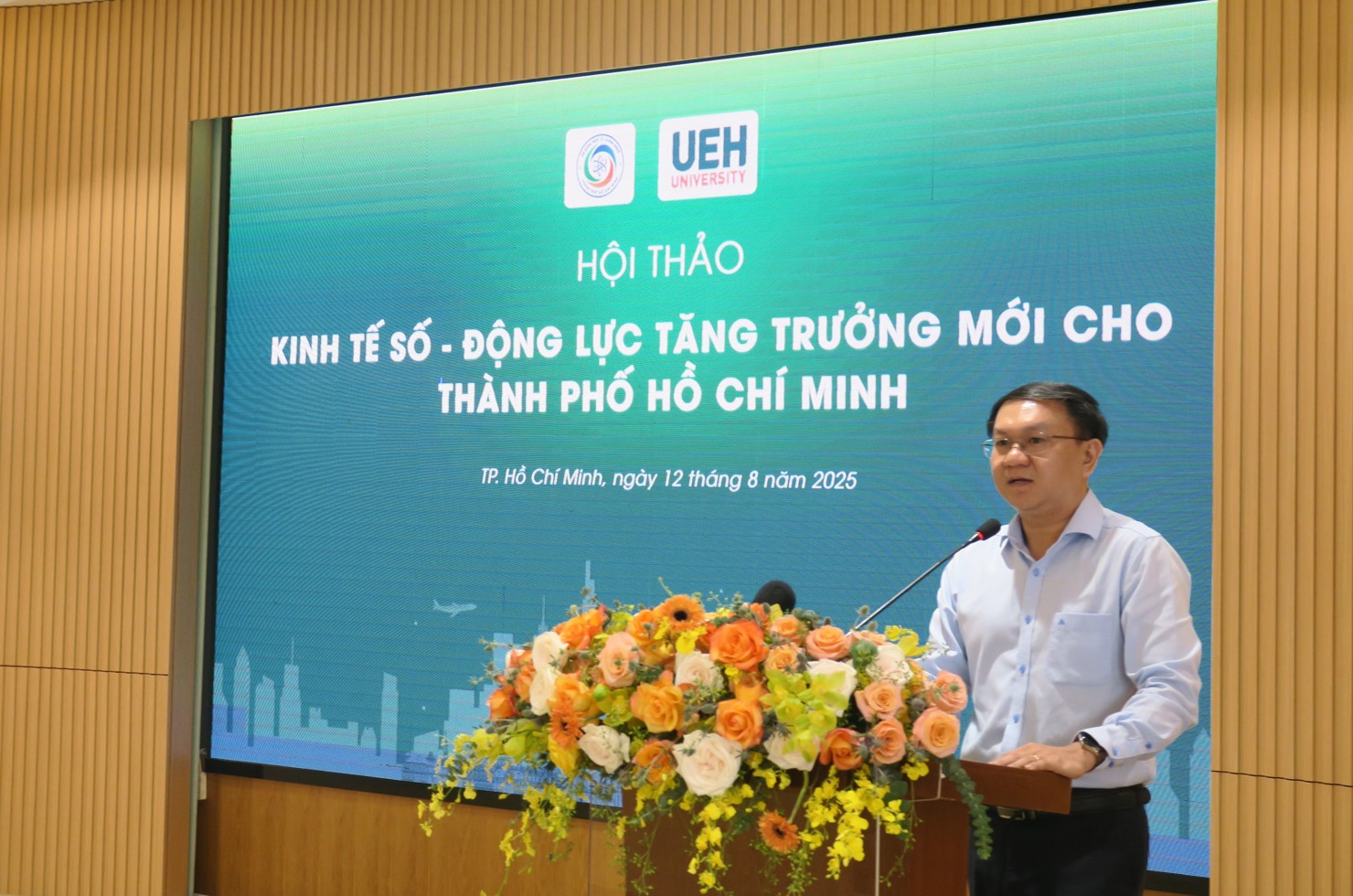 Giám đốc Sở Khoa học và Công nghệ TP. Hồ Chí Minh Lâm Đình Thắng phát biểu tại Hội thảo. Ảnh: Đức Mỹ