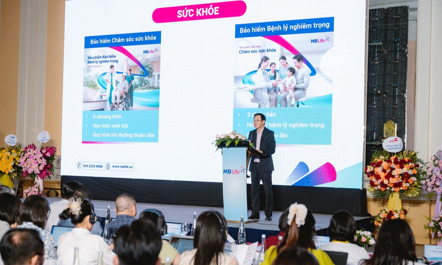 Ông Yip Kim Chee - Phó Tổng giám đốc thứ nhất kiêm Giám đốc Khối định phí và phát triển sản phẩm (MB Life) chia sẻ các gói giải pháp bảo hiểm mới, đáp ứng nhu cầu của nhiều đối tượng khách hàng.