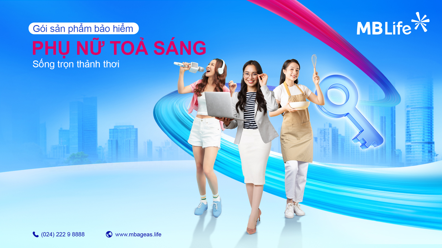 Gói giải pháp Phụ Nữ Toả Sáng dành cho những người phụ nữ hiện đại đang xây dựng sự nghiệp cho một tương lai an toàn.