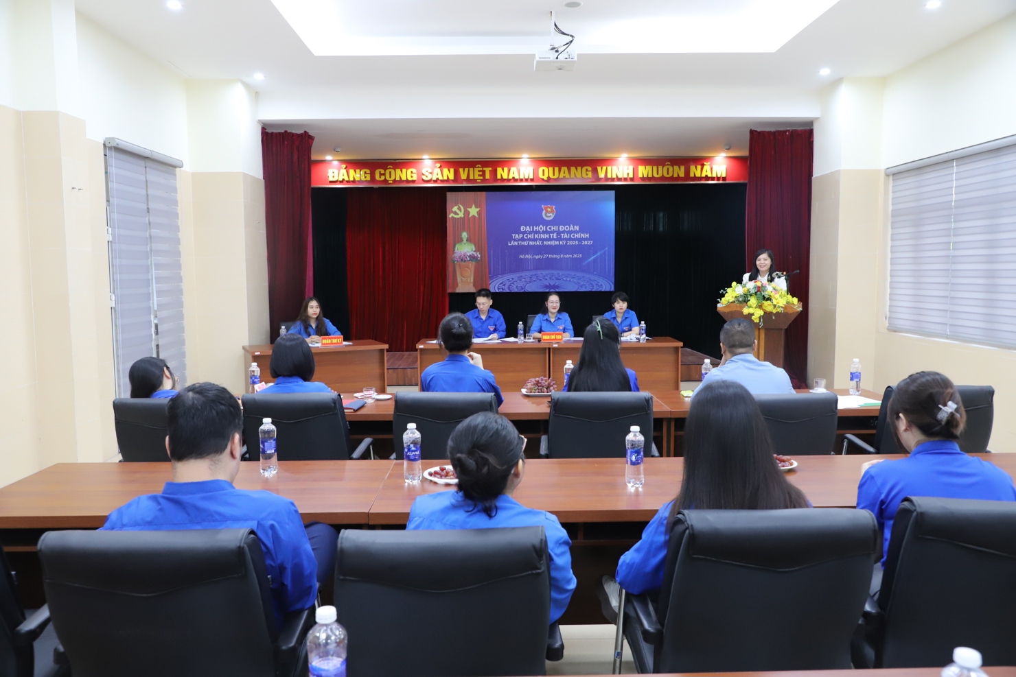 Đại hội Chi đoàn Tạp chí Kinh tế - Tài chính lần thứ nhất, nhiệm kỳ 2025 - 2027. Ảnh: Lục Trường.