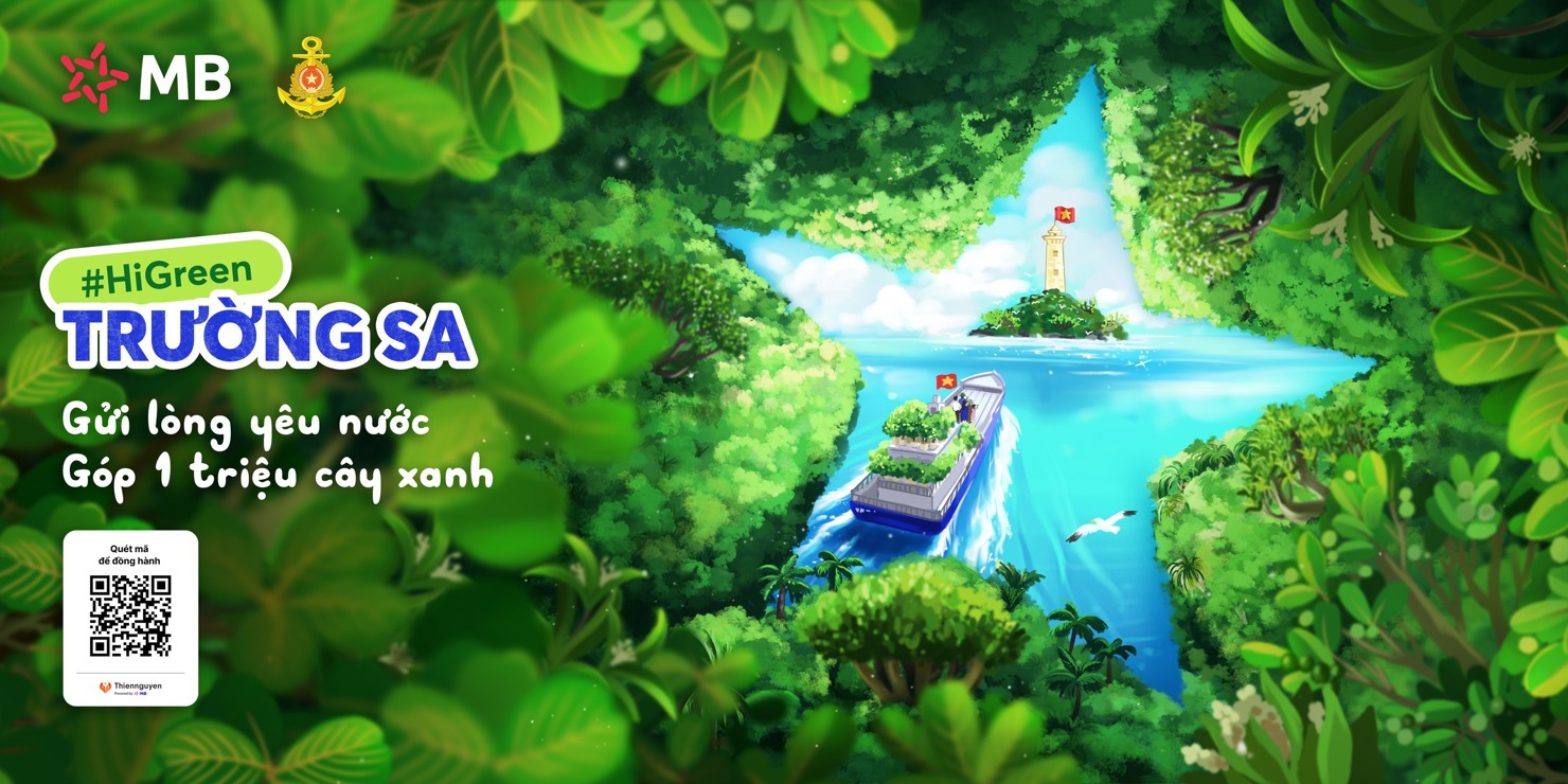 HiGreen Trường Sa hướng tới mục tiêu huy động nguồn lực xã hội, góp phần thực hiện mục tiêu trồng 1 triệu cây phủ xanh đặc khu Trường Sa, tỉnh Khánh Hòa. (Ảnh: BTC)