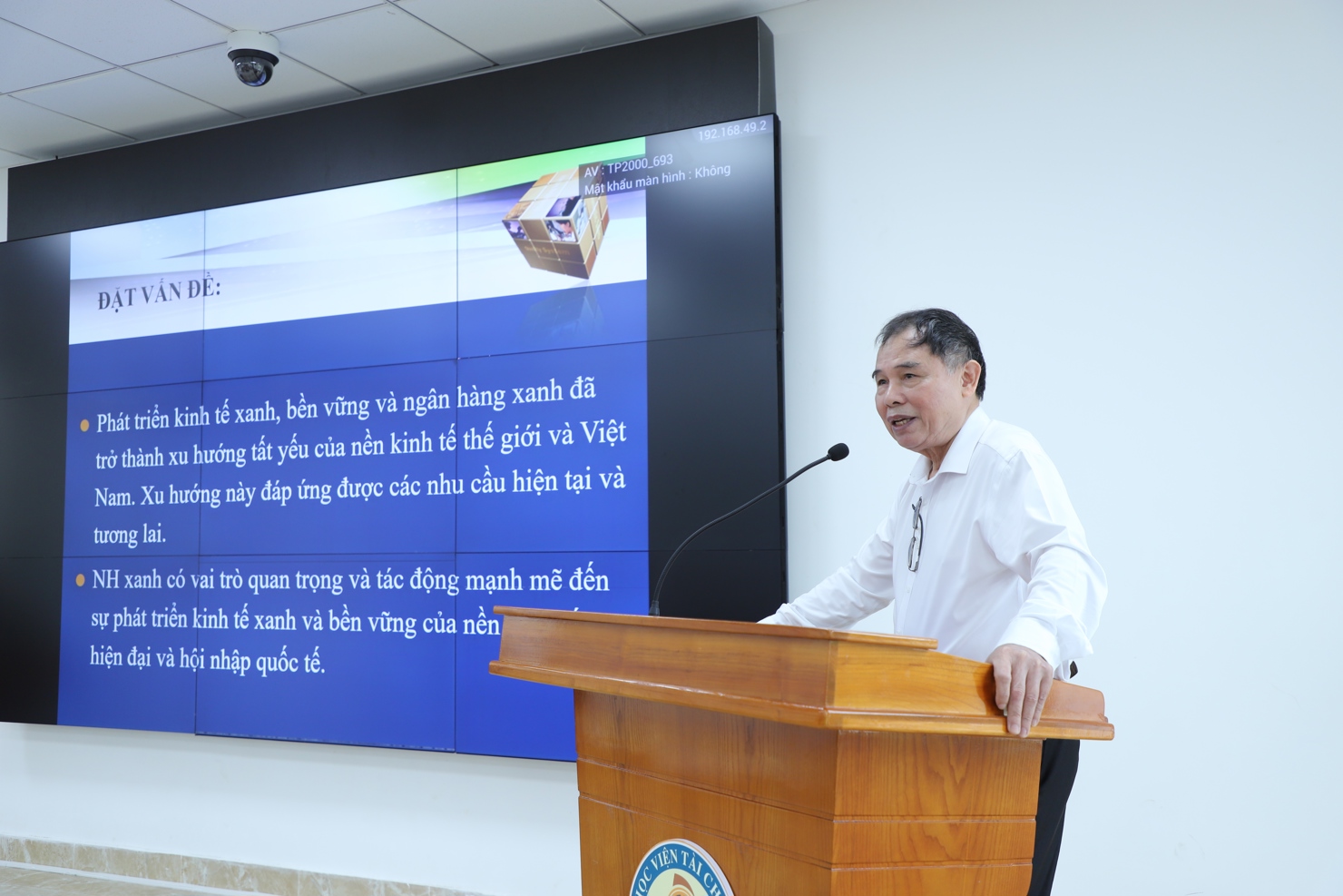 PGS.TS Đinh Xuân Hạng (Đại học Hòa Bình) chia sẻ một số bất cập về tài chính - ngân hàng xanh tại Việt Nam