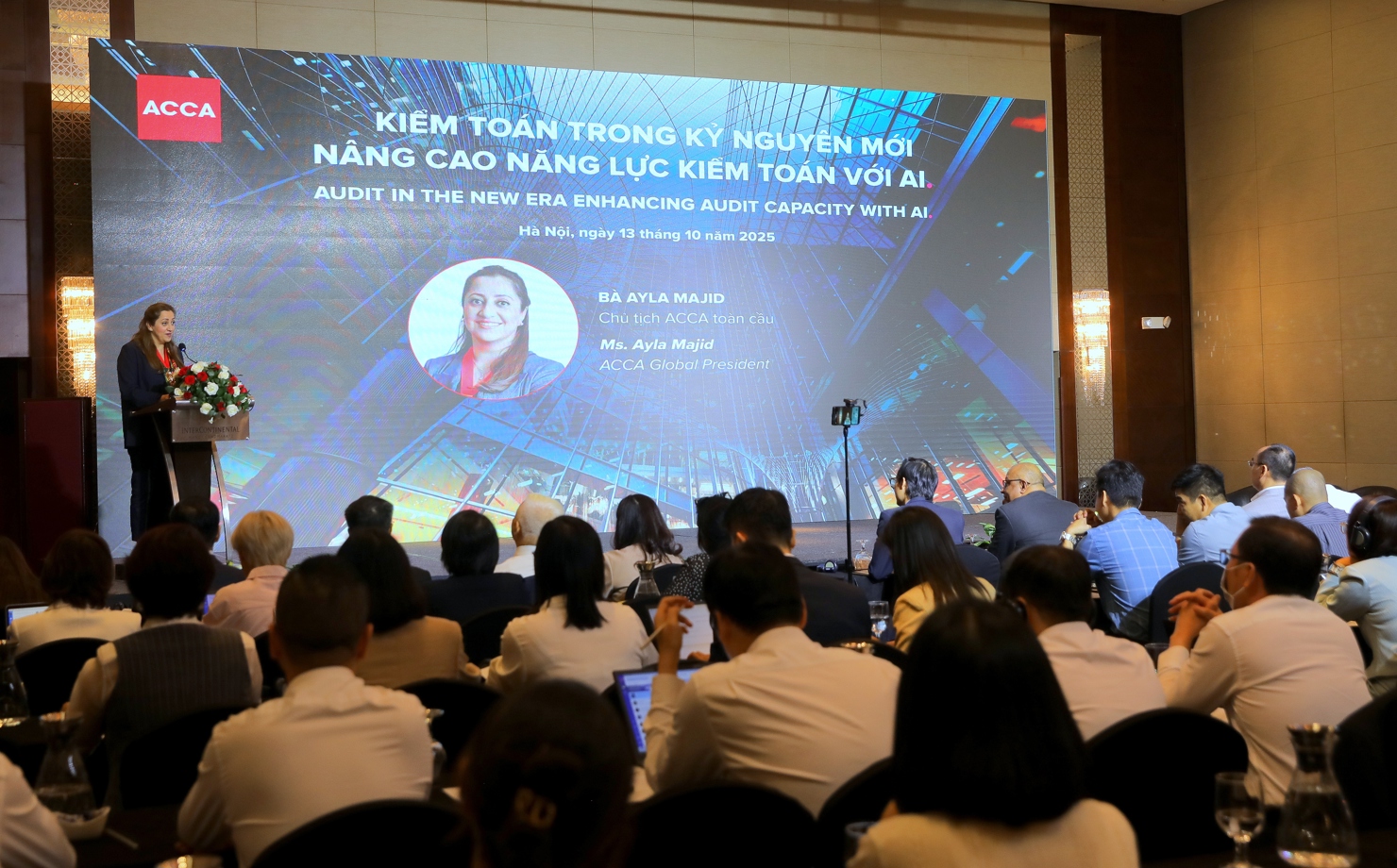 Toàn cảnh Hội thảo Kiểm toán trong kỷ nguyên mới- Nâng cao năng lực kiểm toán với AI.