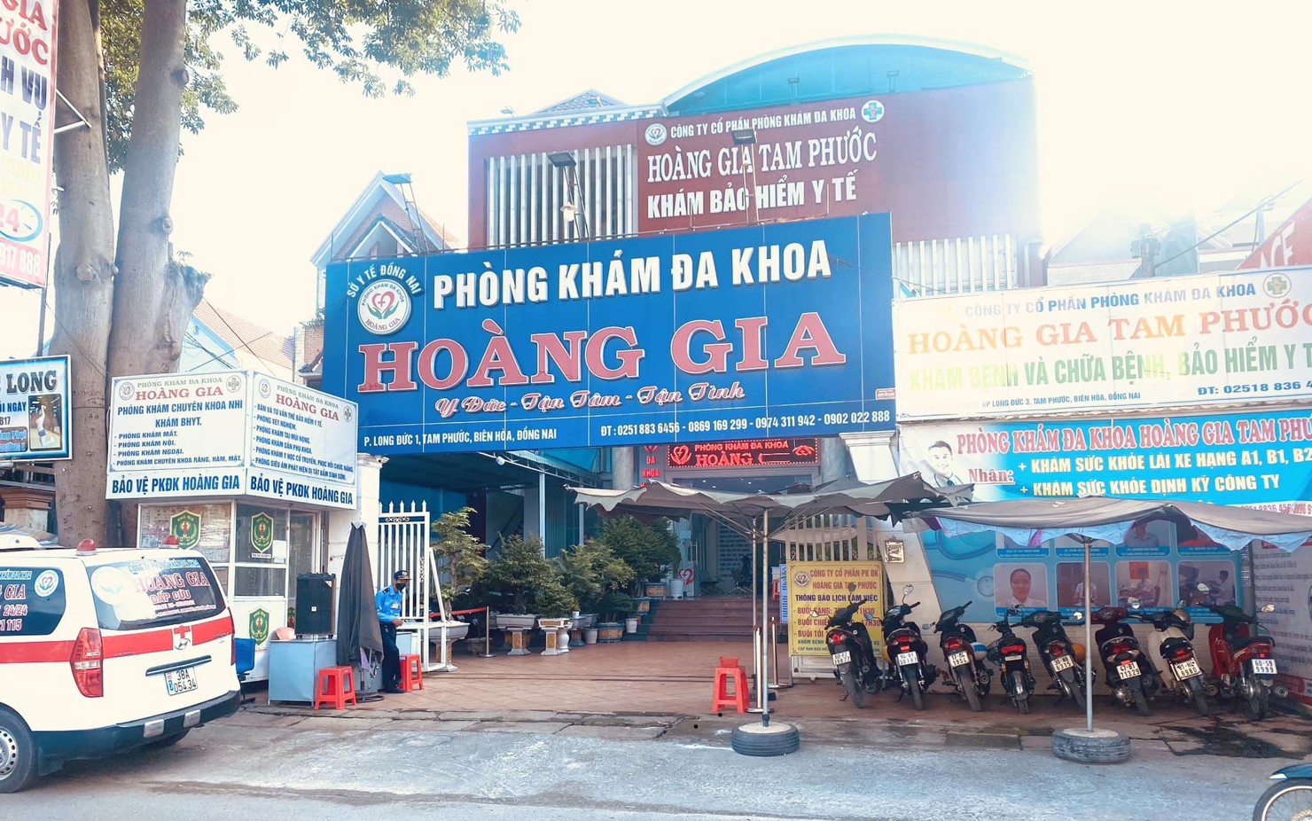 Phòng khám đa khoa Hoàng Gia Tam Phước. Ảnh: PT