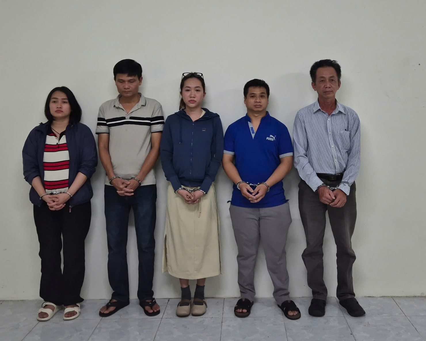 Các đối tượng bị khởi tố, tạm giam. Ảnh: Công an TP.HCM