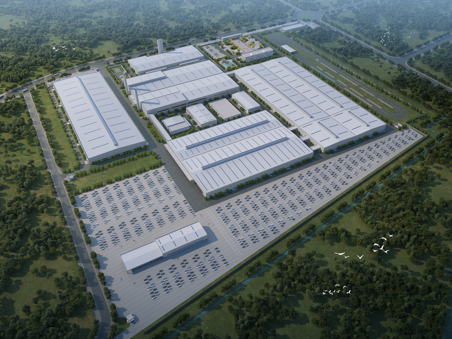 Phối cảnh nhà máy sản xuất ô tô quy mô lớn của Omoda & Jaecoo Việt Nam