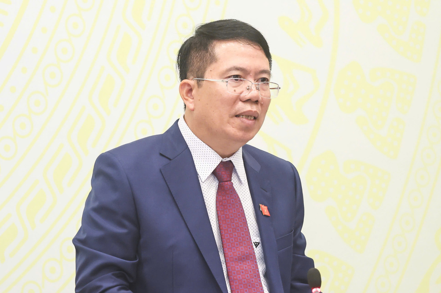 Ông Nguyễn Văn Hiển - Phó Chủ nhiệm Văn phòng Quốc hội trả lời câu hỏi của phóng viên.