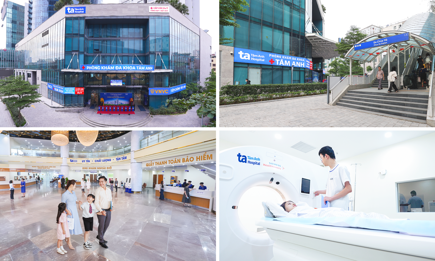 Nằm giữa trung tâm Thủ đô, PKĐK Tâm Anh Cầu Giấy có vị trí thuận tiện ngay lối lên ga Chùa Hà, giúp người dân dễ dàng tiếp cận dịch vụ y tế chất lượng cao. Ảnh: BVĐK Tâm Anh