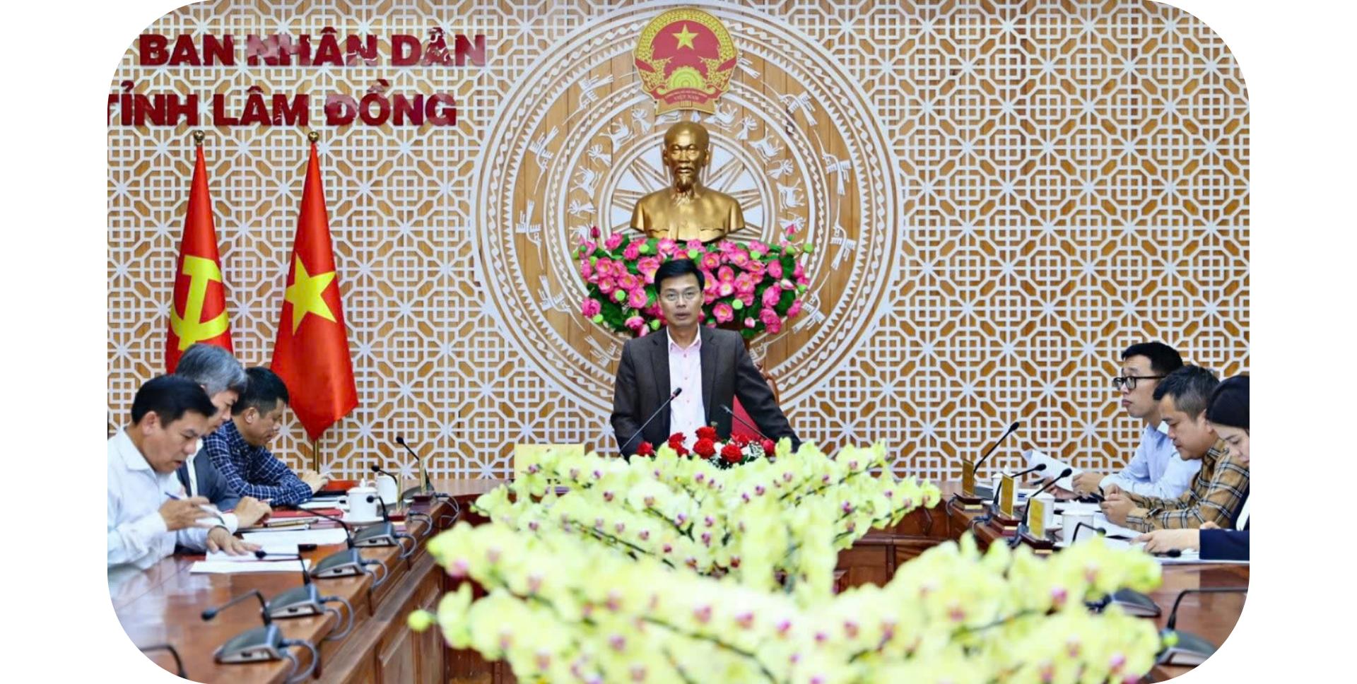 Phó Chủ tịch UBND tỉnh Lâm Đồng Đinh Văn Tuấn chỉ đạo triển khai chương trình nông thôn mới ở Lâm Đồng 