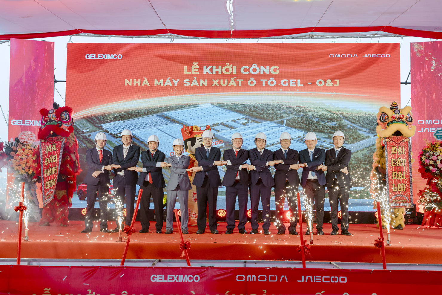 Nhà máy sản xuất ô tô Gel-O&J chính thức được khởi công xây dựng tại Khu công nghiệp Hưng Phú, xã Hưng Phú, tỉnh Hưng Yên.
