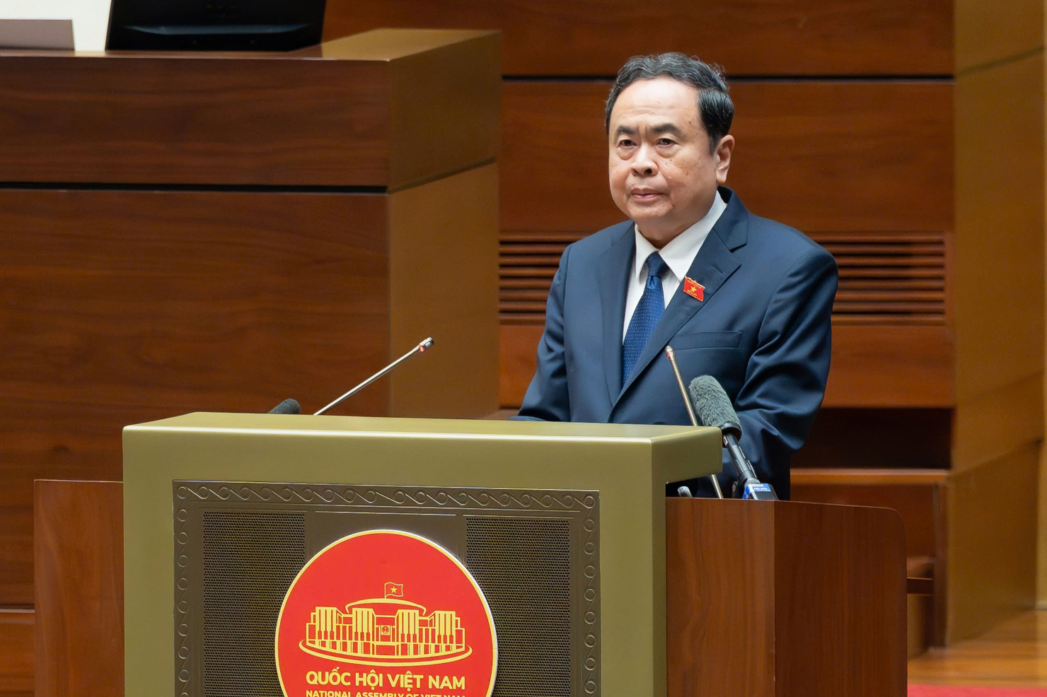 Chủ tịch Quốc hội Trần Thanh Mẫn phát biểu khai mạc Hội nghị.