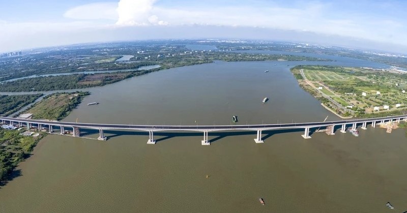 Cầu Nhơn Trạch thông xe giúp rút ngắn quãng đường từ TP. HCM đi sân bay quốc tế Long Thành. Ảnh minh họa