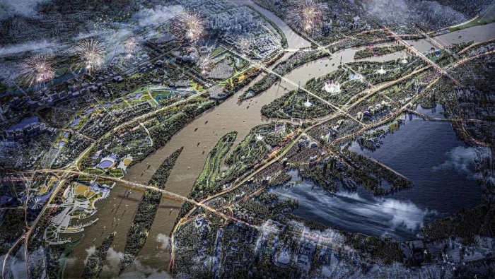 Khởi công xây dựng Trục Đại lộ cảnh quan sông Hồng vào ngày 19/12