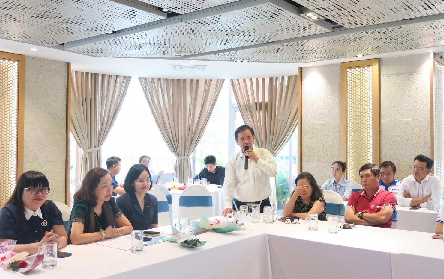 Ông Nguyễn Đức Nghĩa - Phó Giám đốc HUBA đề xuất, hộ kinh doanh có thể thuê đơn vị thẩm định giá để xác định giá trị hàng tồn kho đầu vào. Ảnh: Đức Mỹ