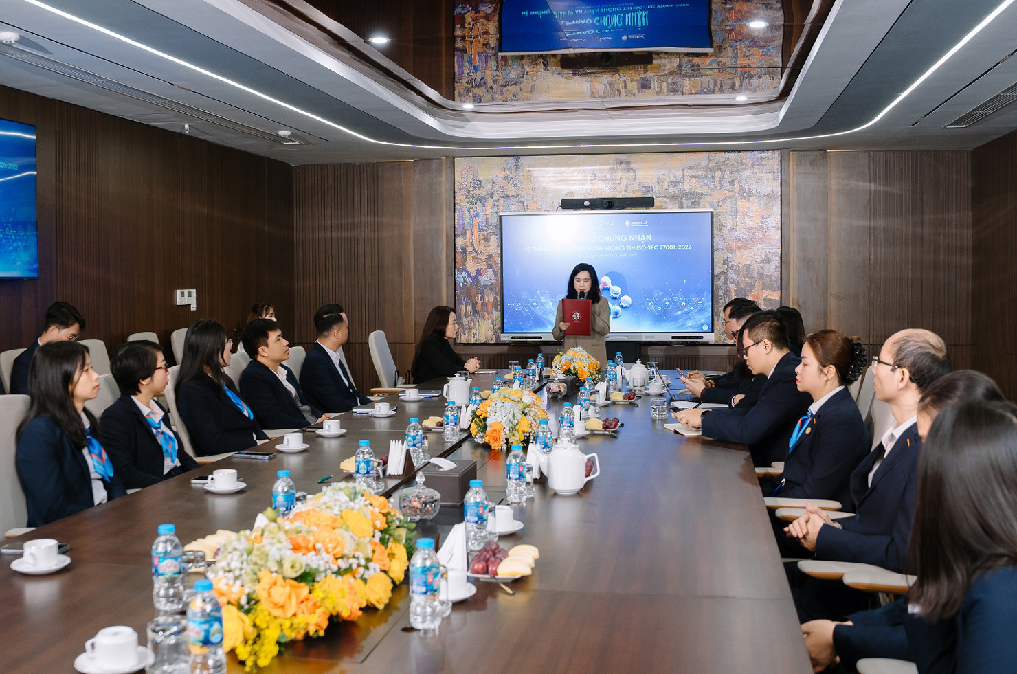 Đại diện lãnh đạo ISOCERT phát biểu tại sự kiện