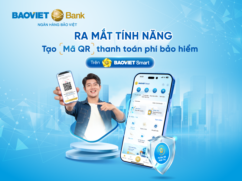 Tính năng này cho phép người dùng tạo mã QR trực tiếp ngay trên ứng dụng BAOVIET Smart
