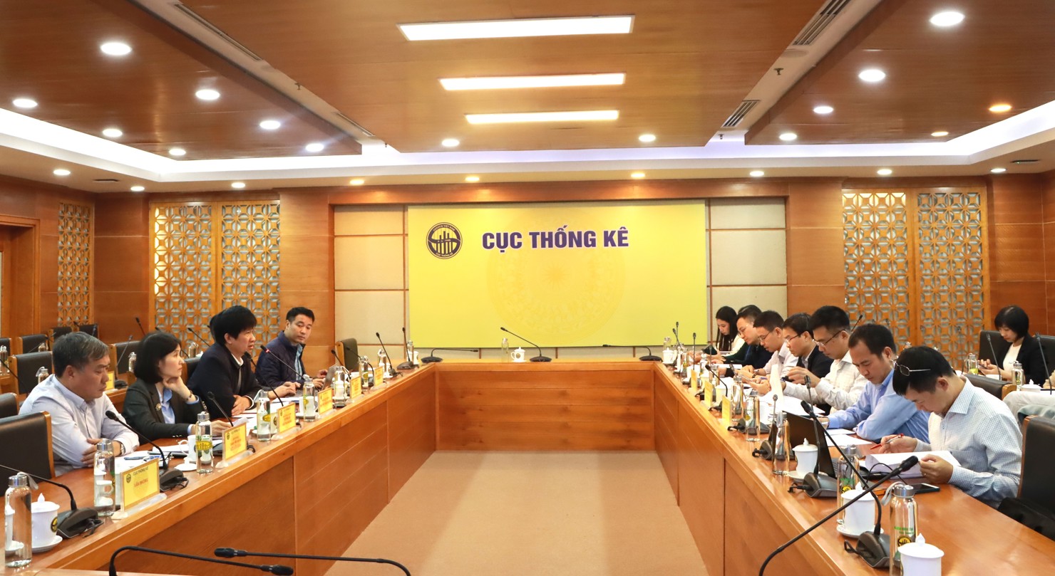 Toàn cảnh buổi làm việc (Ảnh: Cục Thống kê).